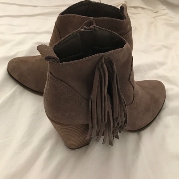 Steve Madden fringe booties
