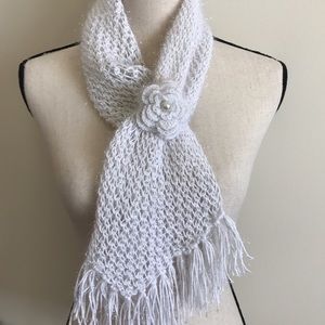 ❤BOGO White Handmade NECK SCARF