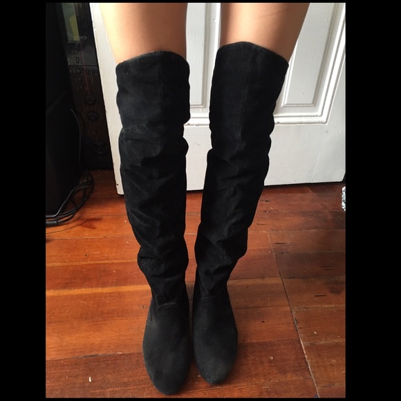 Suede Over-the-knee Boots
