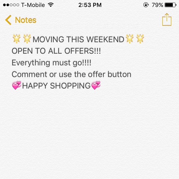 MOVING SALE