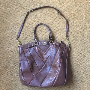 Authentic Brown Leather Coach Purse