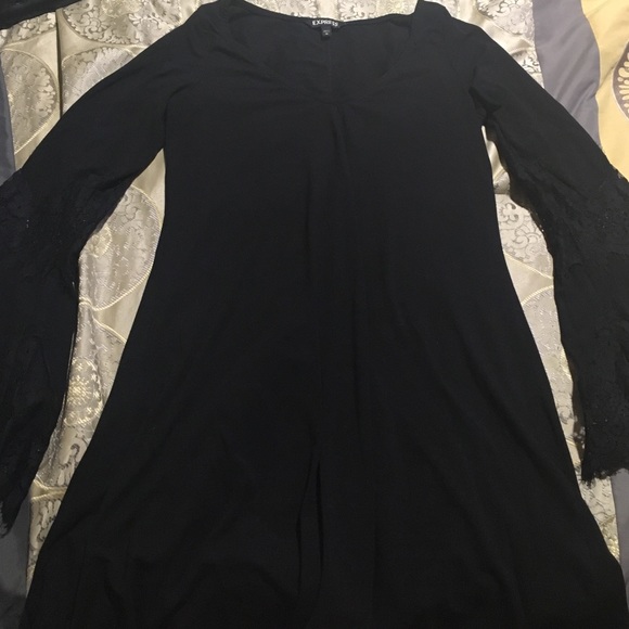 Black EXPRESS skater dress