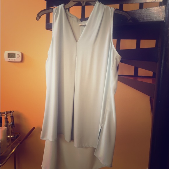 Pleione pale blue silk top - Picture 1 of 3