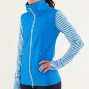 Lululemon Sz 8 Beaming Blue Daily Yoga Jacket EUC