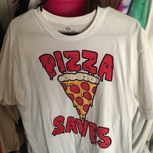 Pizza Saves Graphic Tee