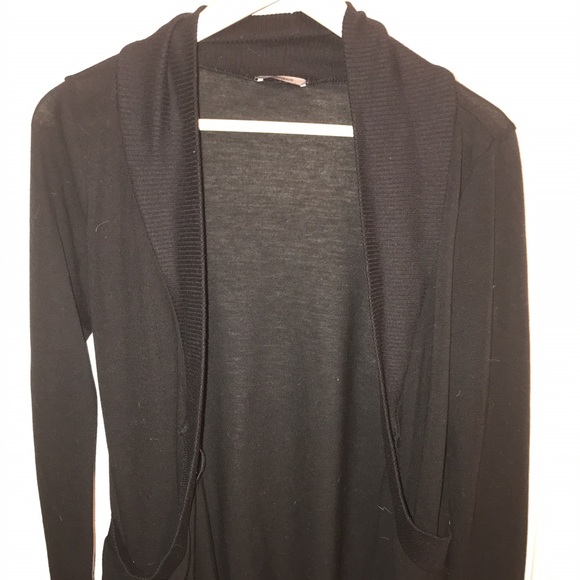 Sheer black cardigan