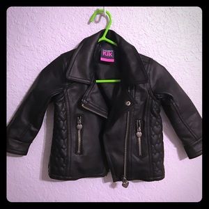Black Baby Leather Jacket