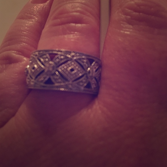 Sterling silver beaded ring