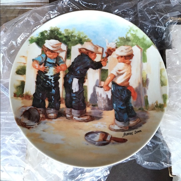 "A Coat of Paint" collectible Knowles China plate