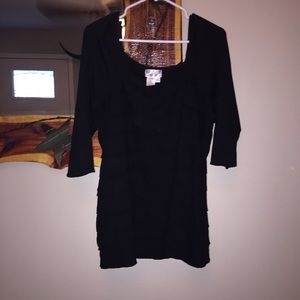 Ruffles black shirt