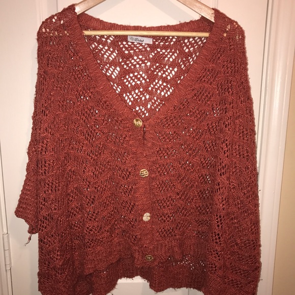 Orange cardigan