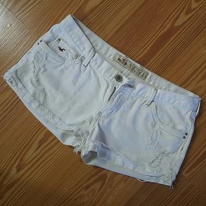 Distressed Hollister jean shorts