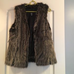 Faux fur vest