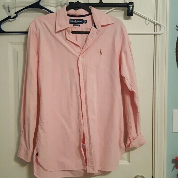 Pink Ralph Lauren Button-Up
