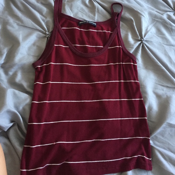 Red striped Brandy Melville tank