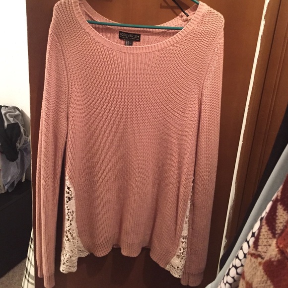 Dusty pink forever 21 sweater
