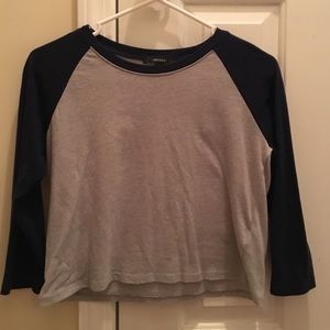 forever 21, small, 3/4 sleeve, crop top