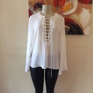 Nasty gal white blouse