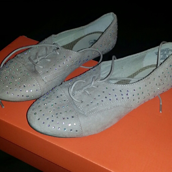 Nwt rhinestone loafers