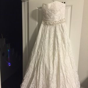 Strapless Lace Wedding Dress