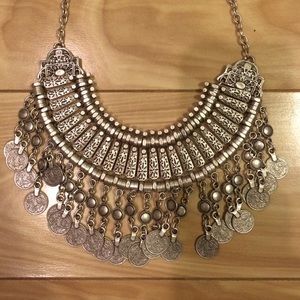 Natalie B. Jewelry Coin Bib Necklace