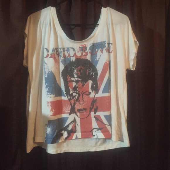 David Bowie shirt.