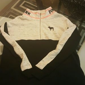 Victoria Secret PINK Half Zip pullover