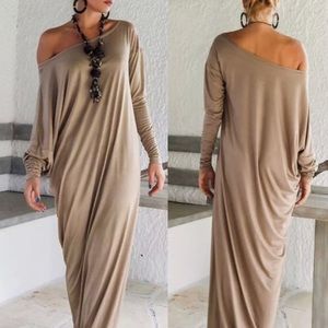Off the shoulder maxi