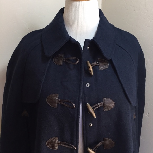 Maison Jules Jackets & Blazers - Maison Jules Faux-Leather-Trim Toggle Cape. B61