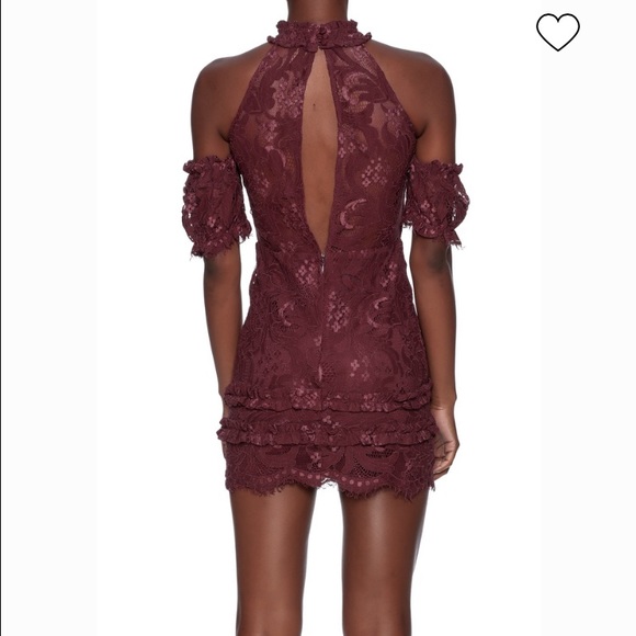 ⭐️On THE BACHELOR - Wine Lace Dress - Picture 3 of 4