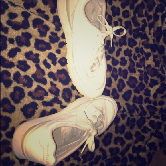 Reebok white sneakers