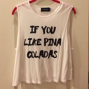 MINKPINK Piña Colado Muscle Crop