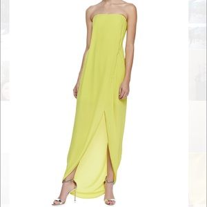 Brand new BCBGMAXAZRIA Asymmetrical draped dress.