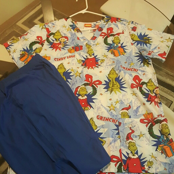 The Grinch Christmas Scrubs