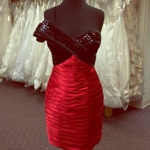 Black and Red Cocktail dress