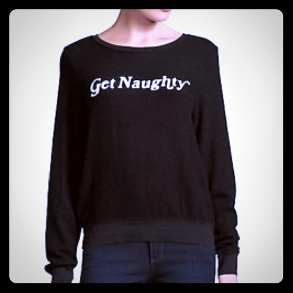 NWT☃️Wildfox🌻Holiday sweater "Get Naughty"❄️ - Picture 2 of 4