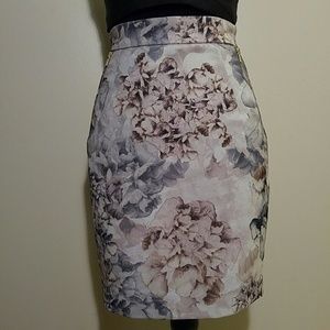 H&M floral pencil skirt