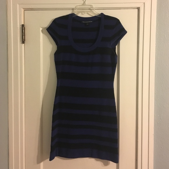 French Connection Striped Bodycon Dress