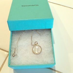 Tiffany & co anchor necklace