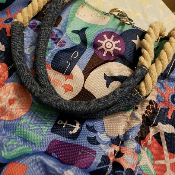 Lily Bloom Reversible "Sea" Purse
