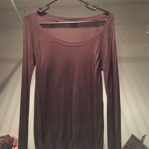 Long sleeve brown shirt