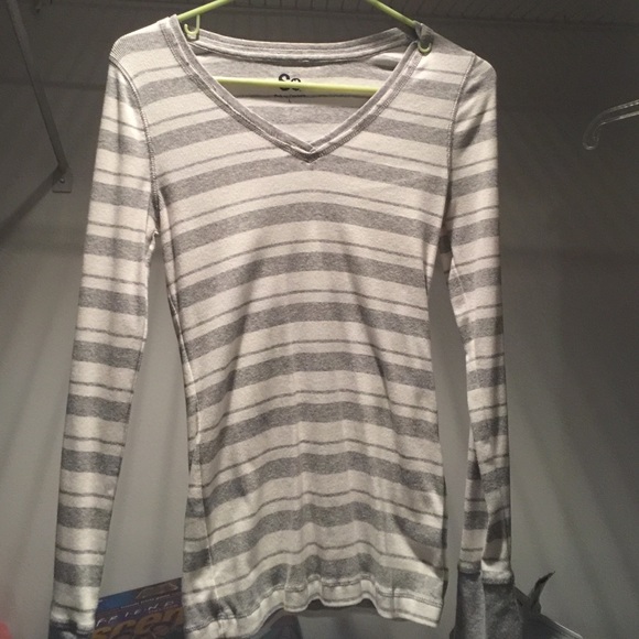 Long sleeve striped shirt