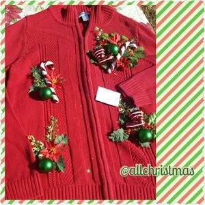 Pretty Ugly Christmas Sweater NWOT L LAST CALL