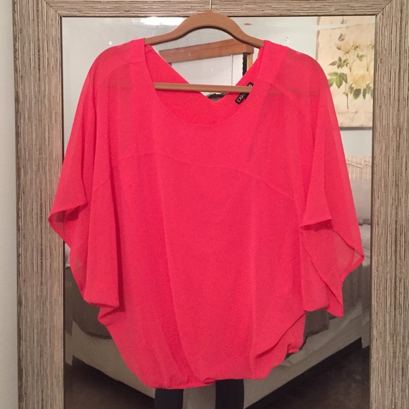 Sheer wide armed blouse by express