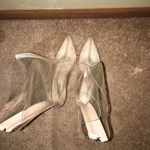 Clear booties