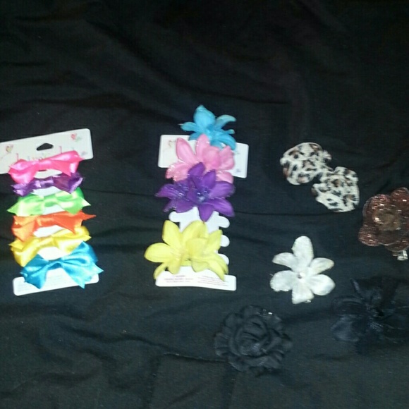 Hair bow and flower bundle