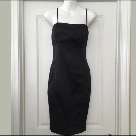 Black wiggle dress