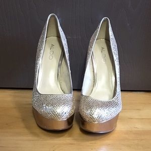 Size 8 high heels, by ALDO