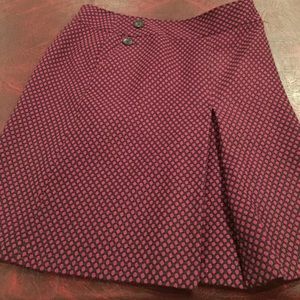 Ann Taylor pink/black fitted walking skirt16”waist