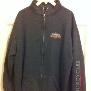 Men's XL Harley Davidson zip up fleece